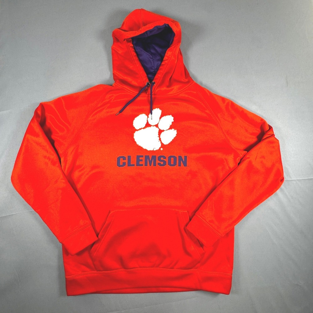 Clemson Tigers Colosseum Sweatshirt Mens XL Orange Purple Graphic Football Fan